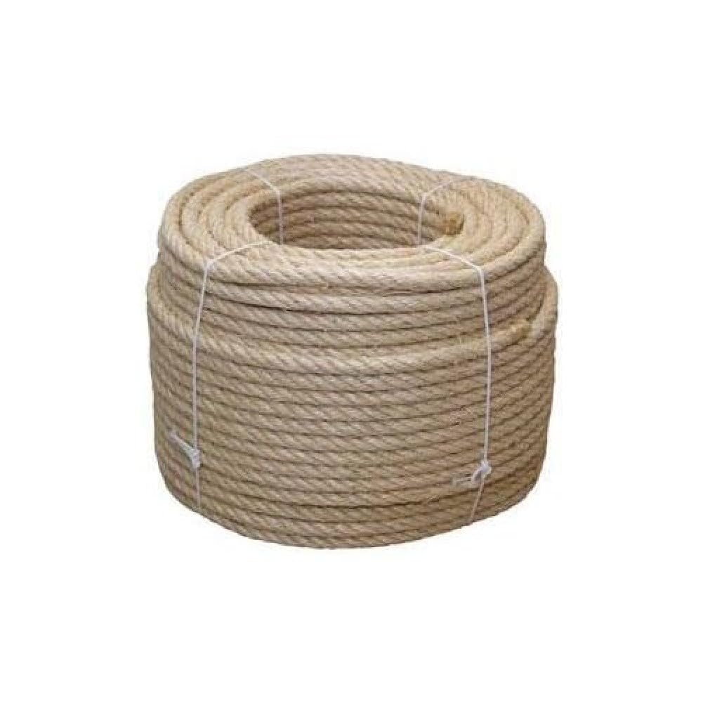 CUERDA SISAL 4 CABOS 8 MM 100 MTS NATURAL - Unid: 1