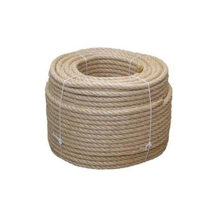 CUERDA SISAL 4 CABOS 8 MM 100 MTS NATURAL - Unid: 1