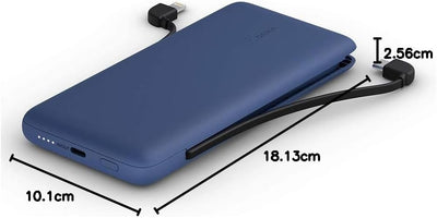 Belkin BOOSTCHARGE Plus 10K tragbares Ladegerät und Powerbank (10.000 mAh mit integriertem Lightning