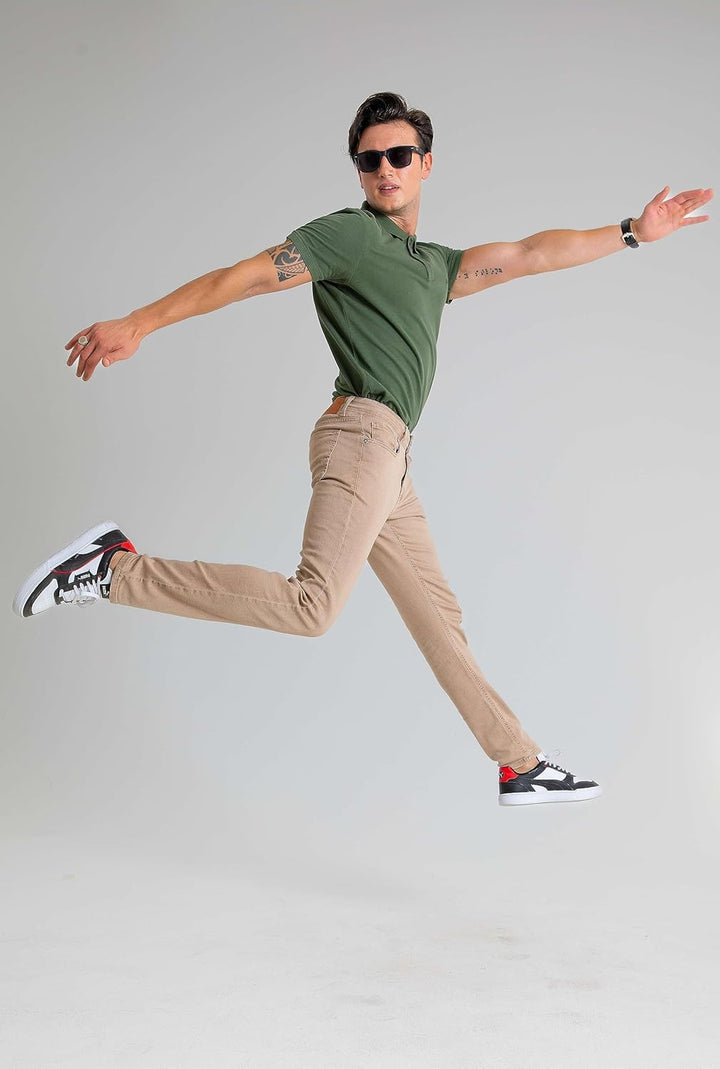 HALAT'S Herren Jeans Slim Fit - Baumwolle Jeanshose Stretch für Herren mit Schlanke Elastizität 36W