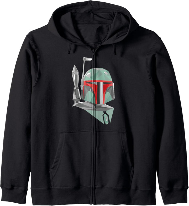 Star Wars Boba Fett Geometric Portrait Kapuzenjacke