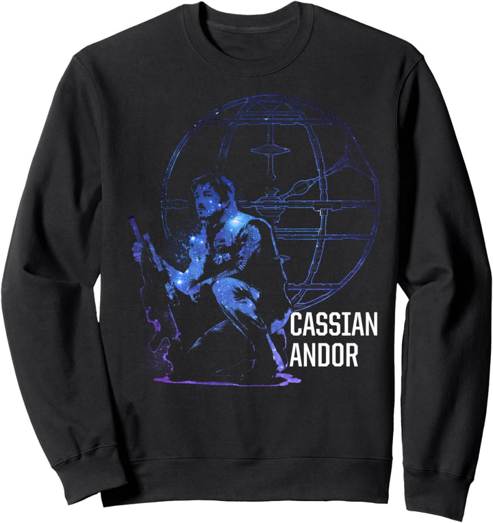 Star Wars Rouge One Cassian Andor Galaxy Portrait Sweatshirt