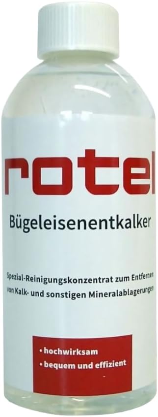 Rotel Professional Extra Schwarz Dampfbügeleisen Bügelstation mit Edelstahlsohle / 800W / isolierter