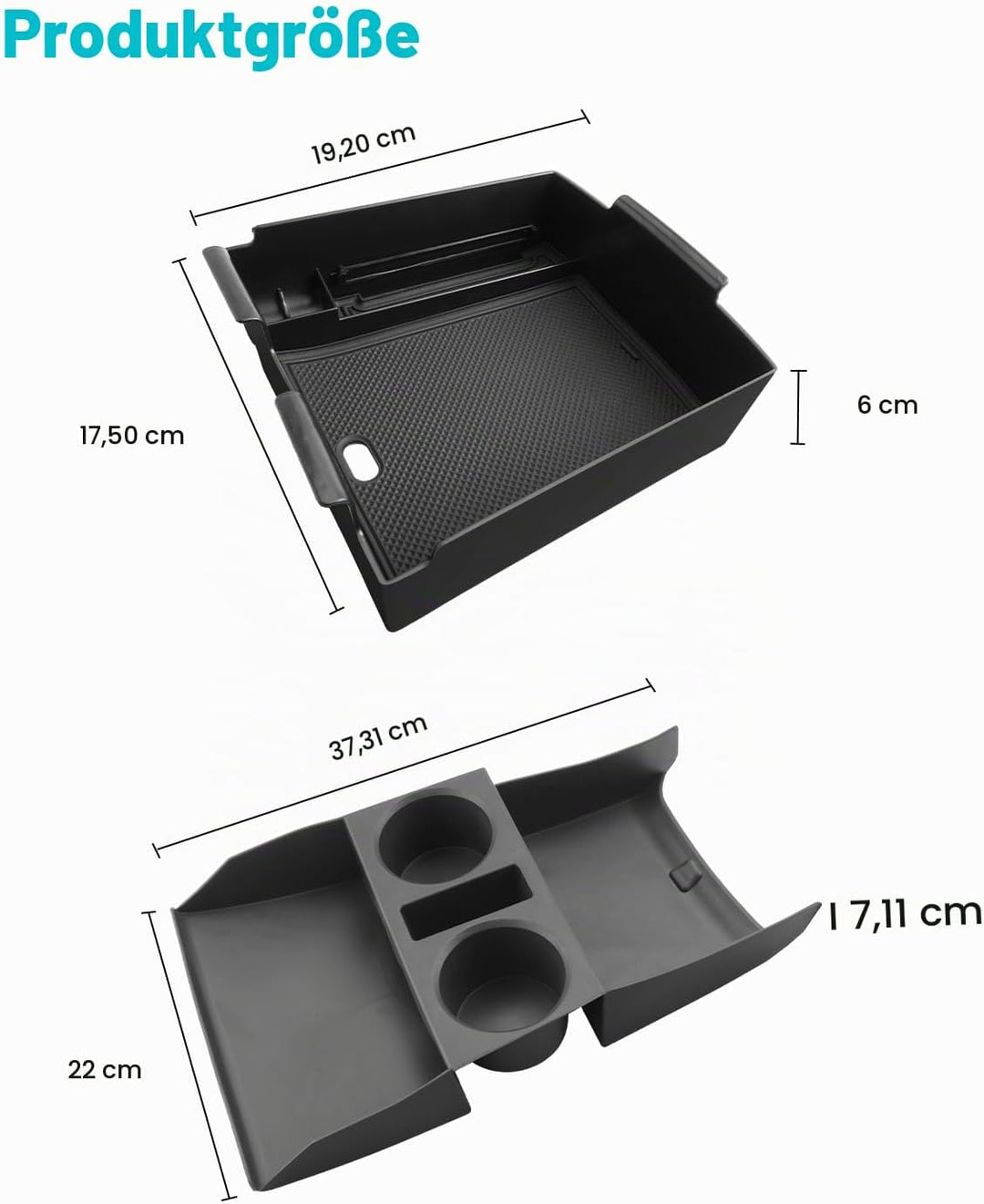 CDEFG [2 Stück] Kompatibel mit Hyundai Tucson NX4 2025 2026 Facelift Mittelkonsole Organizer + Armle