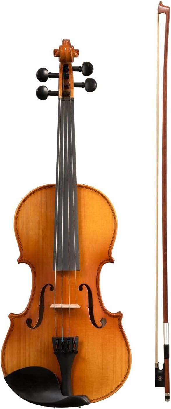 CASCHA 1/2 Violine mit Hardcase I Geigen Set für Jugendliche und Erwachsene I Hochwertige Geige mit