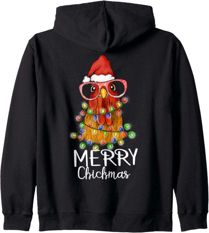 Weihnachtspullover Huhn Hühner Landwirt Geschenk Weihnachten Kapuzenjacke