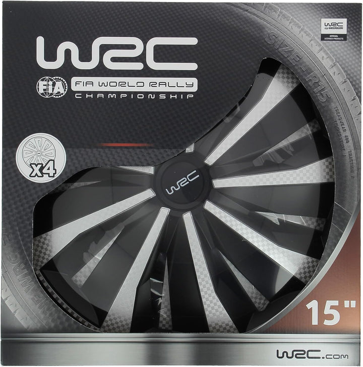 WRC Box Radkappen 15" Carbon Style 15 Pouces, 15 Pouces