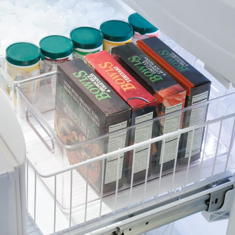 mDesign Aufbewahrungsbox transparent – ideal zur Küchen Ablage, im Küchenschrank oder als Kühlschran