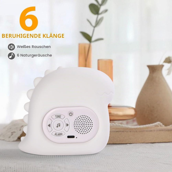 HOTUT Kinder Lichtwecker,Schlaftrainer Kinder mit Nachtlichtern,6 White Noise Kinderwecker,Digitaler