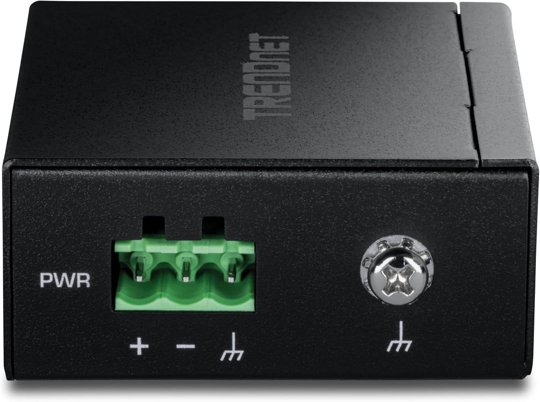 TRENDnet TI-F11SFP Gehärteter Industrieller 100/1000 Base-T zu SFP Medienkonverter, DIN-Schiene/Wand