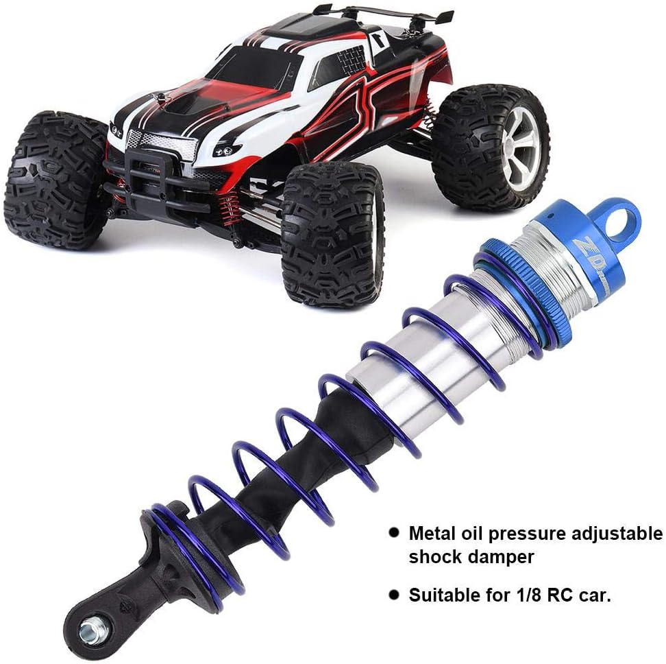 Dilwe 4 Stück RC Car Front Stossdämpfer hinten, Metall Öldruck Einstellbarer Stossdämpfer RC Upgrade
