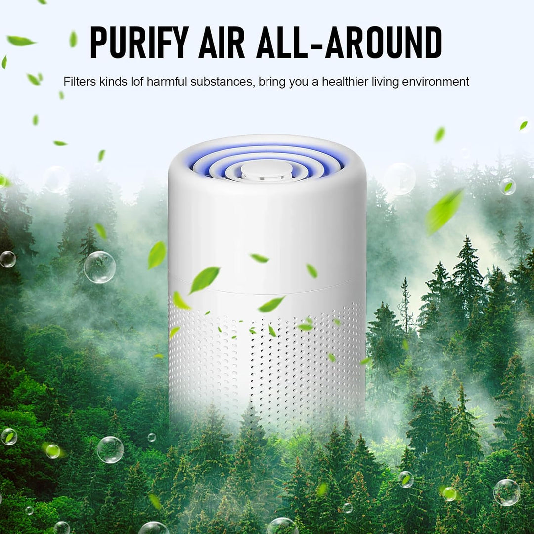 Luftreiniger HEPA Filter für Allergiker, Luftreiniger Allergiker mit Aromatherapie, Portable HEPA Lu
