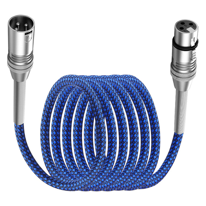 XLR Kabel,3 Pin XLR Mikrofonkabel,Metallfeder XLR Stecker auf Buchse kabel,für Studioaufnahmen, Audi