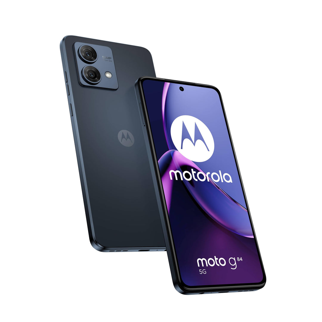 Motorola Moto G84 5G, Dual, 256GB 12GB Ram, Midnight Blue Grau, Grau