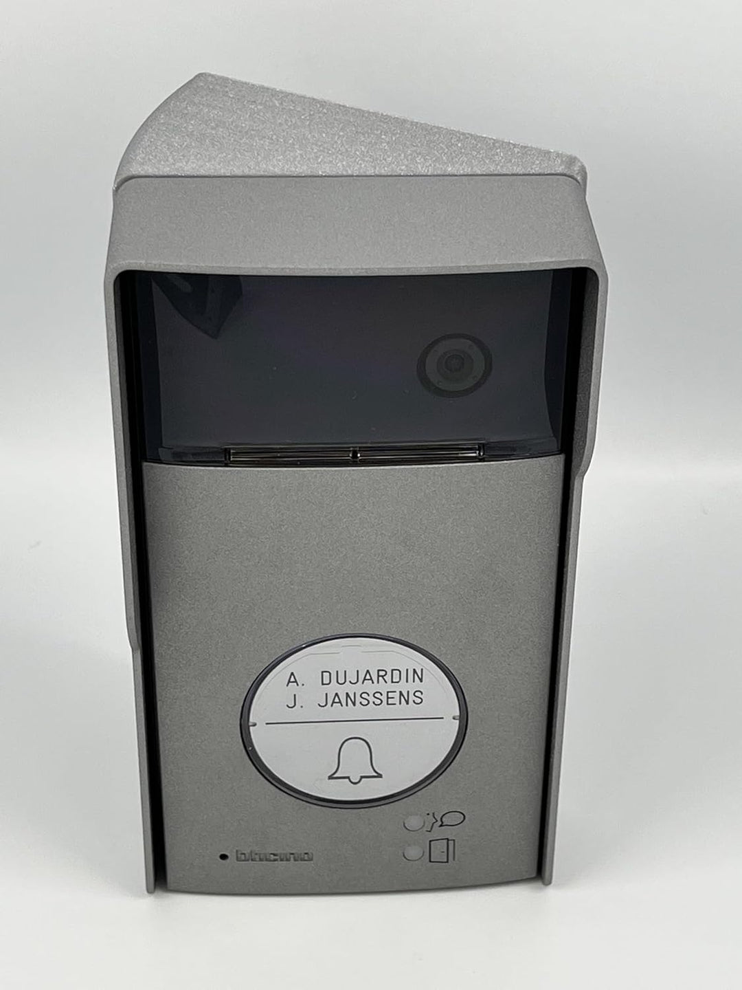 XONI Gehäuse 30° Winkel rechts grau metallisiert kompatibel mit BTicino Linea 3000 Videotelefon & An