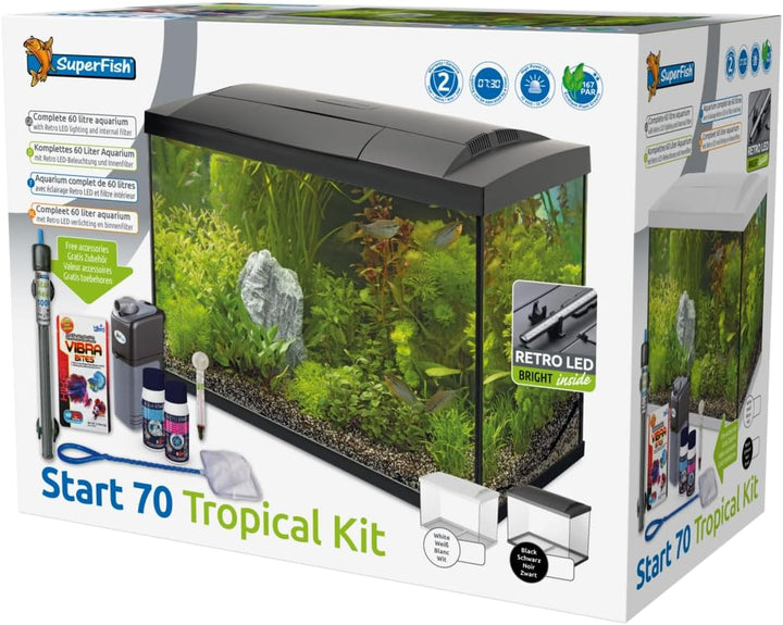 Superfish Start 70 Aquarium, Weiss weiss 70 l (Pack of 1), weiss 70 l (Pack of 1)