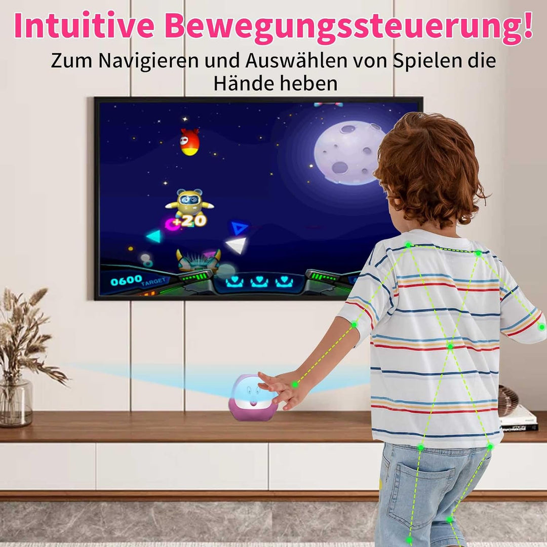 AR-Bewegungssteuerungs-TV-Spielkonsole, über 100 vorinstallierte Videospiele, HDMI Plug &amp; Play, 2 ka