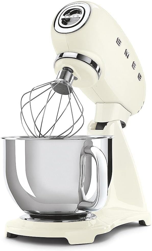 SMEG, SMF03CREU Küchenmaschine, 10 Geschwindigkeitsstufen, Planetenrührwerk, Sicherheitsabschaltung,