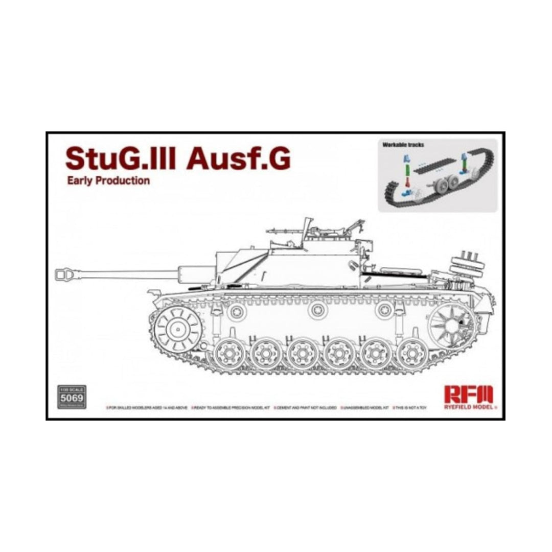Rye Field Model Char Stug. III Ausf. G Early Production with Workable Track Links, RFM5069