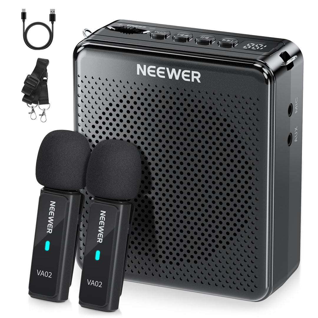 NEEWER Sprachverstärker mit kabellosem Mikrofon, tragbares, Tragbares Mini USB C, wiederaufladbar, G
