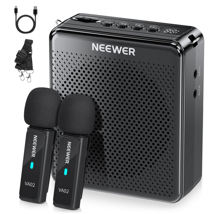 NEEWER Sprachverstärker mit kabellosem Mikrofon, tragbares, Tragbares Mini USB C, wiederaufladbar, G