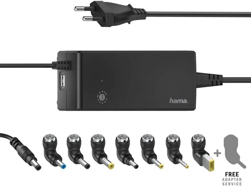 Hama Notebook Netzteil 12 V, 14 V, 15 V, 16 V, 18 V, 18.5 V, 19 V, 19.5 V, 20 V, 21 V, 22 V, 90W (Un
