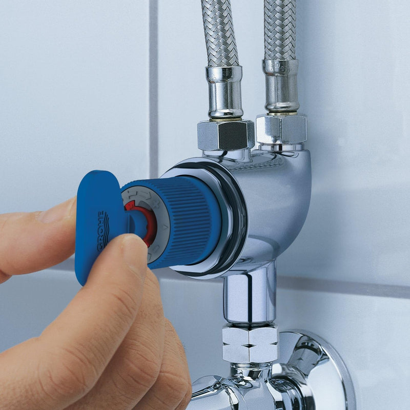 GROHE Grohtherm Micro - Thermischer Verbrühschutz/Untertischthermostat (thermische Desinfektion, 15-