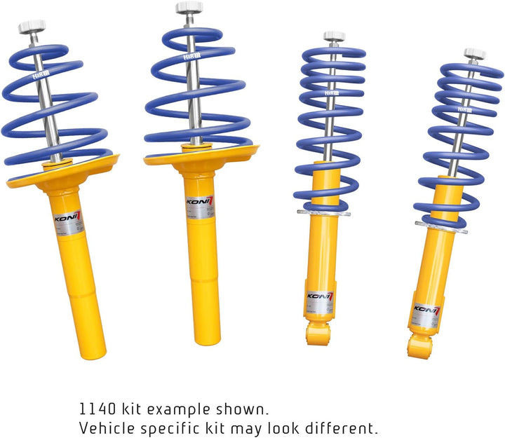 KONI Sport Kit kompatibel mit Seat Leon (1M) / Toledo II (1M) / Volkswagen Bora (exkl. 4-Motion) / G