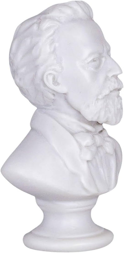 danila-souvenirs Russischer Schriftsteller Anton Tschechow marmor Büste Statue Skulptur 12,5 cm