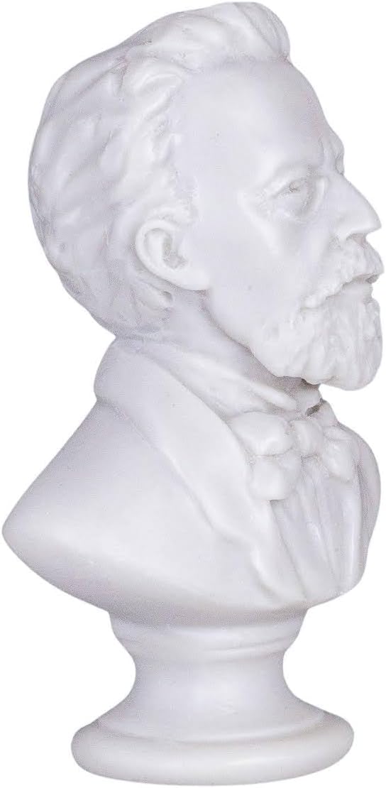 danila-souvenirs Russischer Schriftsteller Anton Tschechow marmor Büste Statue Skulptur 12,5 cm