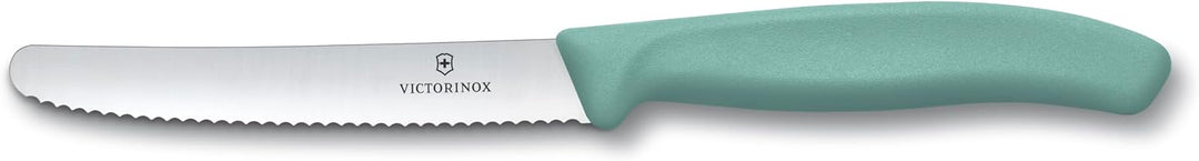 Victorinox Swiss Classic, Tomaten- und Gemüsemesser Set, 4teilig, Scharfe Klinge, 8 und 10 cm, Welle