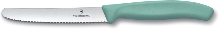 Victorinox Swiss Classic, Tomaten- und Gemüsemesser Set, 4teilig, Scharfe Klinge, 8 und 10 cm, Welle