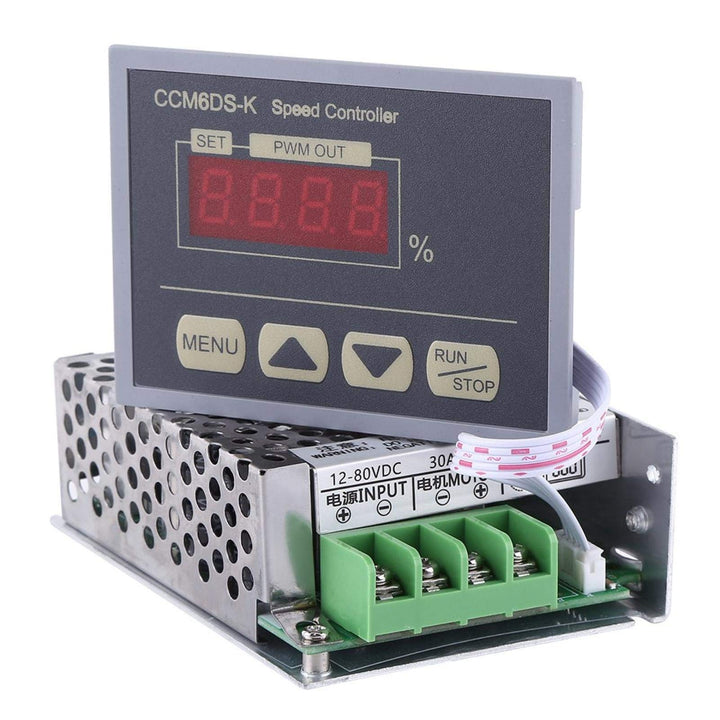12-80 V DC 30A PWM-Controller Motordrehzahlregler Motorregler mit digitaler Anzeige
