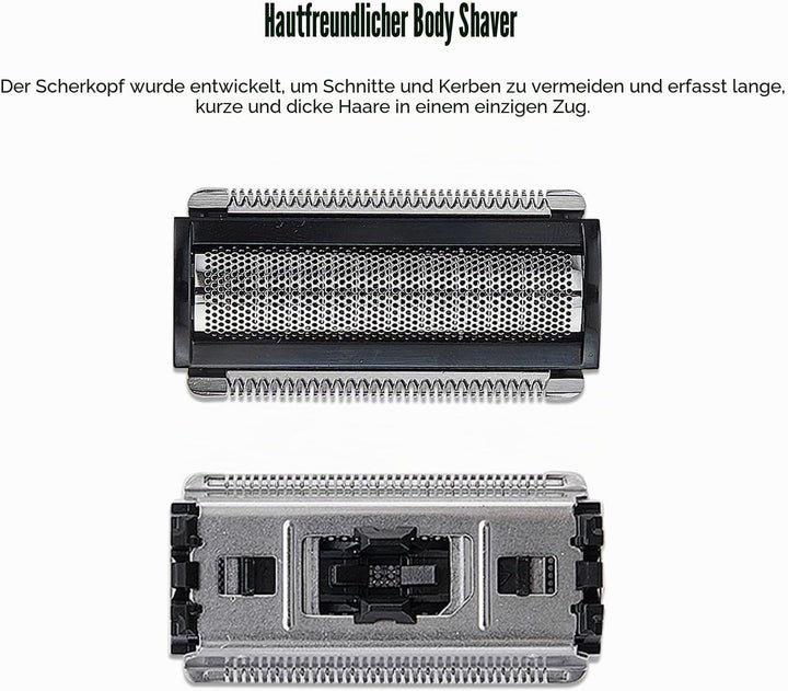 Ersatzklinge kompatibel mit MANSCAPED The Lawn Mower 5.0 Ultra Haarschneidemaschine, Edelstahl Rasie