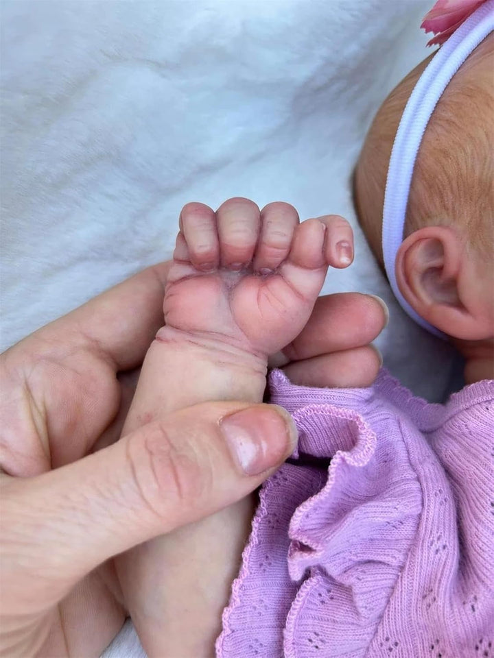 Zero pam Reborn Baby Zwillinge Mädchen Vollsilikon Lebensecht 45 cm, 18 Zoll Vinyl Ganzkörper Realis