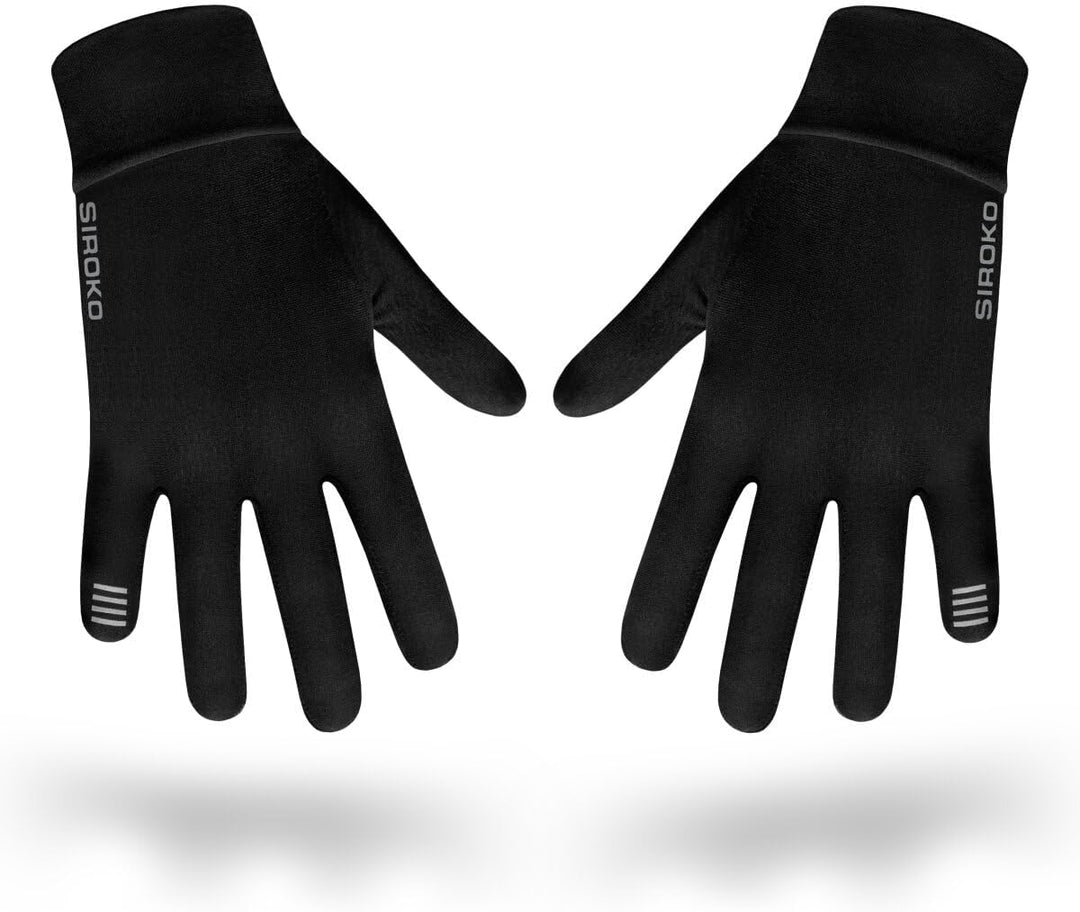 SIROKO Fahrrad-Übergangshandschuhe Nürnberg Schwarz für Damen und Herren XL, XL