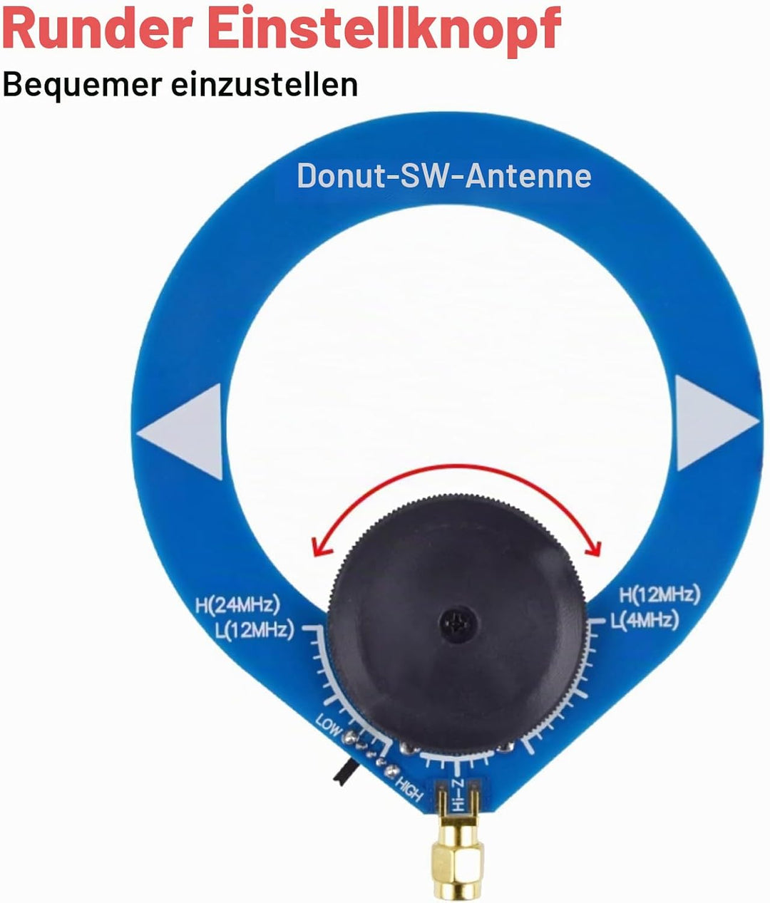 2 Stück Tragbare Donut AM Antenne PCB Mini Loop Antenne für Verbesserten Empfang auf Kurzwellenradio