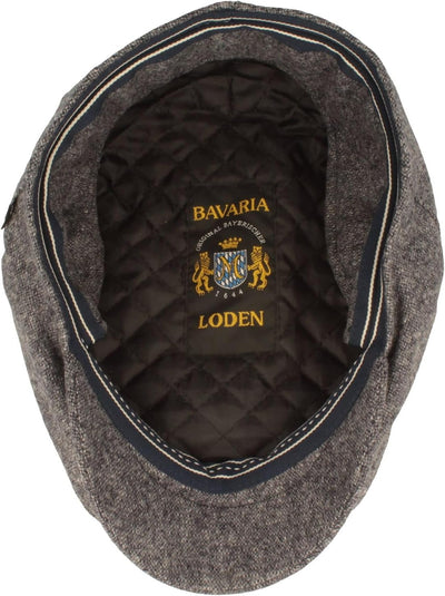 Breiter Herren Winter Schiebermütze mit Ohrenklappen Flatcap Schirmmütze 100% Wolle mit ausklappbare