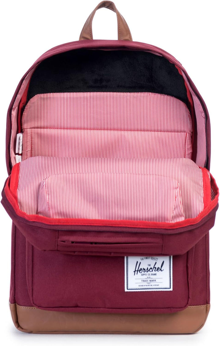 Herschel Pop Quiz Backpack Rucksack, 20 Liter, Windsor Wine/Tan, Windsor Wine/Tan