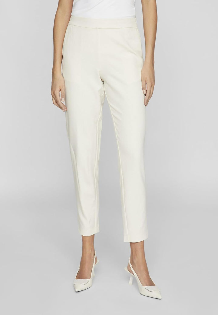 Vila Female Cropped Hose VICARRIE Mid-Rise 38 Birch, 38 Birch