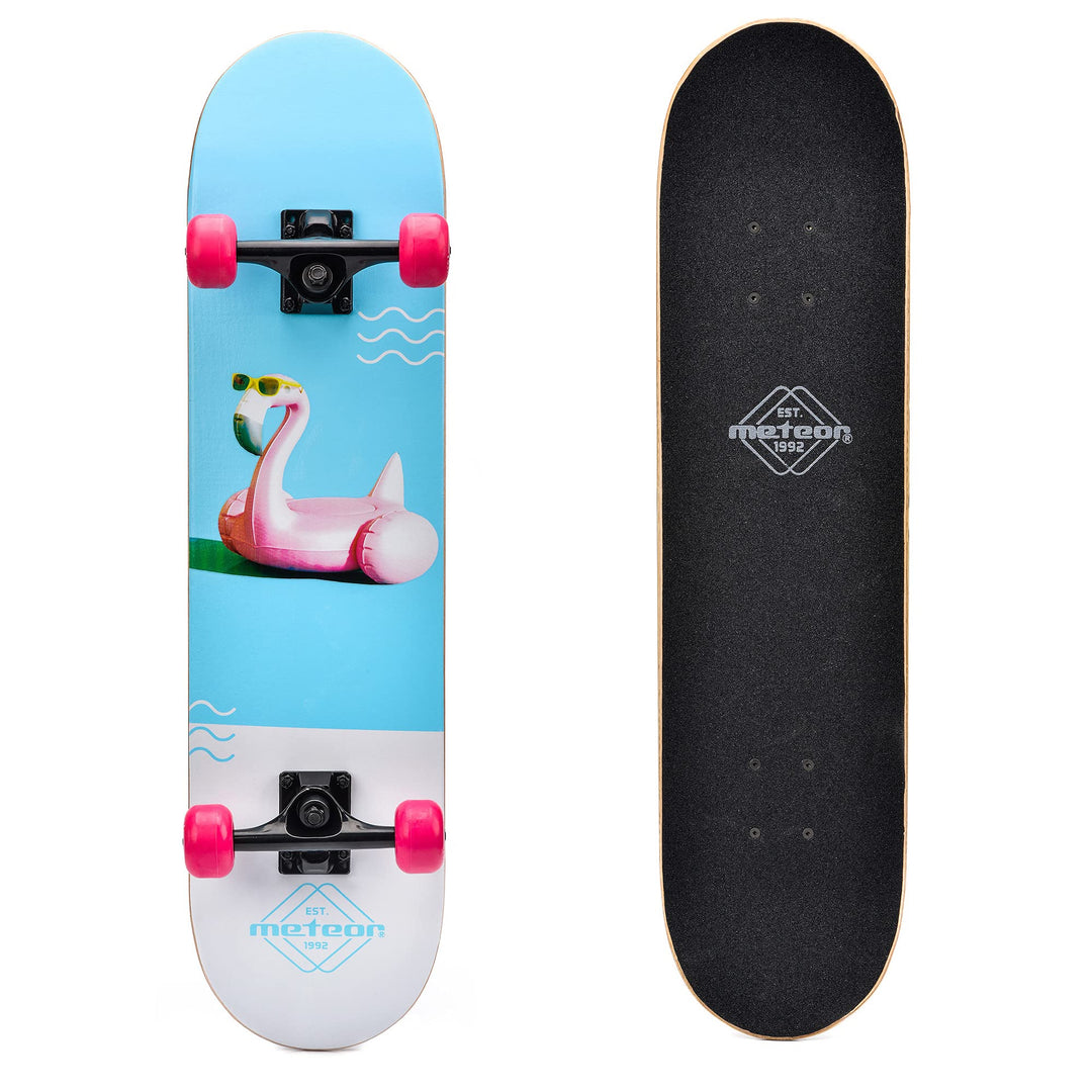 meteor Holz Skateboard Kinder - Mini Cruiser Kickboard - Skateboard mädchen Rollen Board - hohe Qual