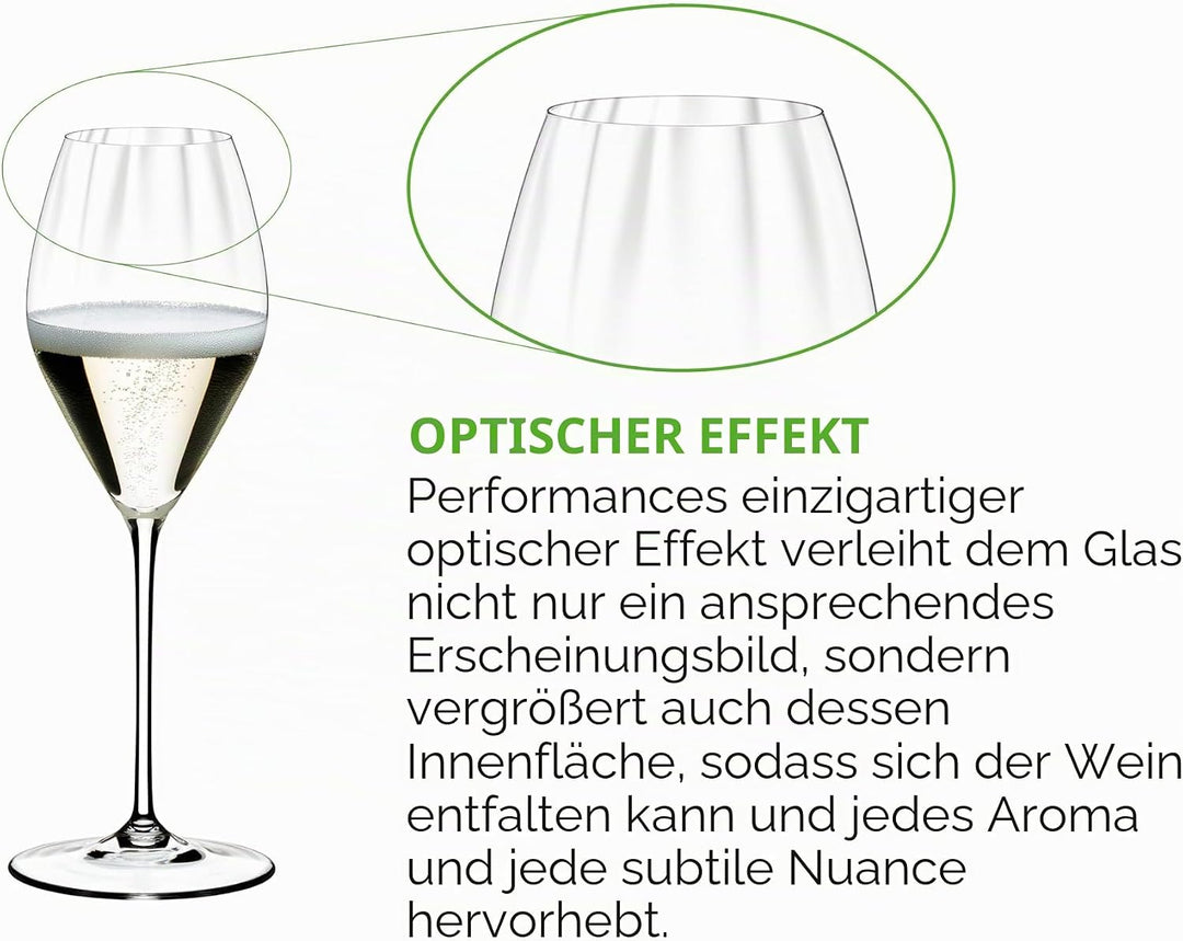Riedel Performance Champagnerglas 2er-Set, Champagner