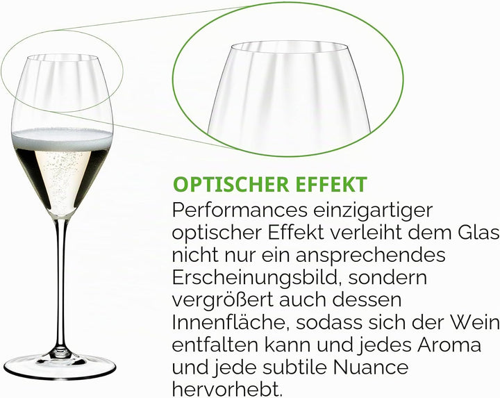 Riedel Performance Champagnerglas 2er-Set, Champagner