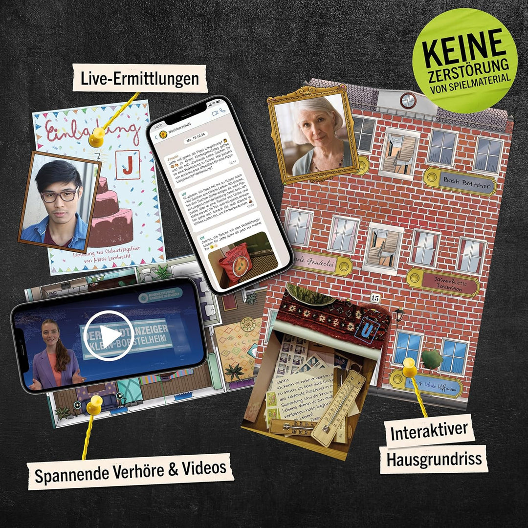 Hidden Games Tatort – Alle unter einem Dach – Fallakte – Mordfall lösen Spiel – spannendes Detektivs