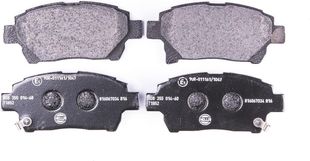 HELLA PAGID 8DB 355 014-601 Bremsbelagsatz - T1852 - Dicke/Stärke: 16.6mm - Bremssystem: Advics - mi