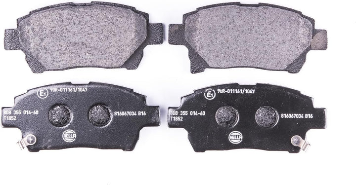 HELLA PAGID 8DB 355 014-601 Bremsbelagsatz - T1852 - Dicke/Stärke: 16.6mm - Bremssystem: Advics - mi