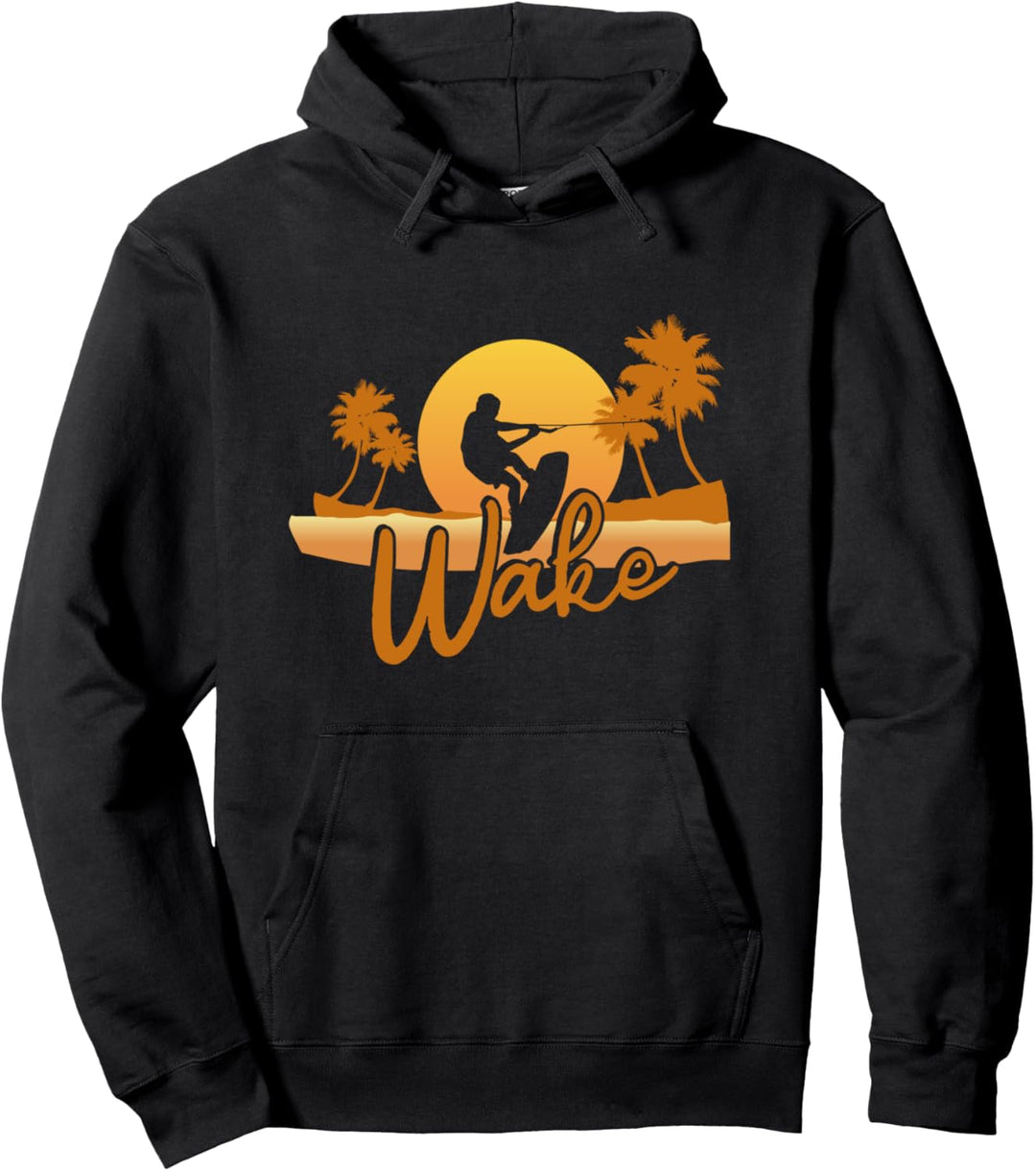 Cooles Retro Wakeboard Geschenk Action Wassersport Pullover Hoodie