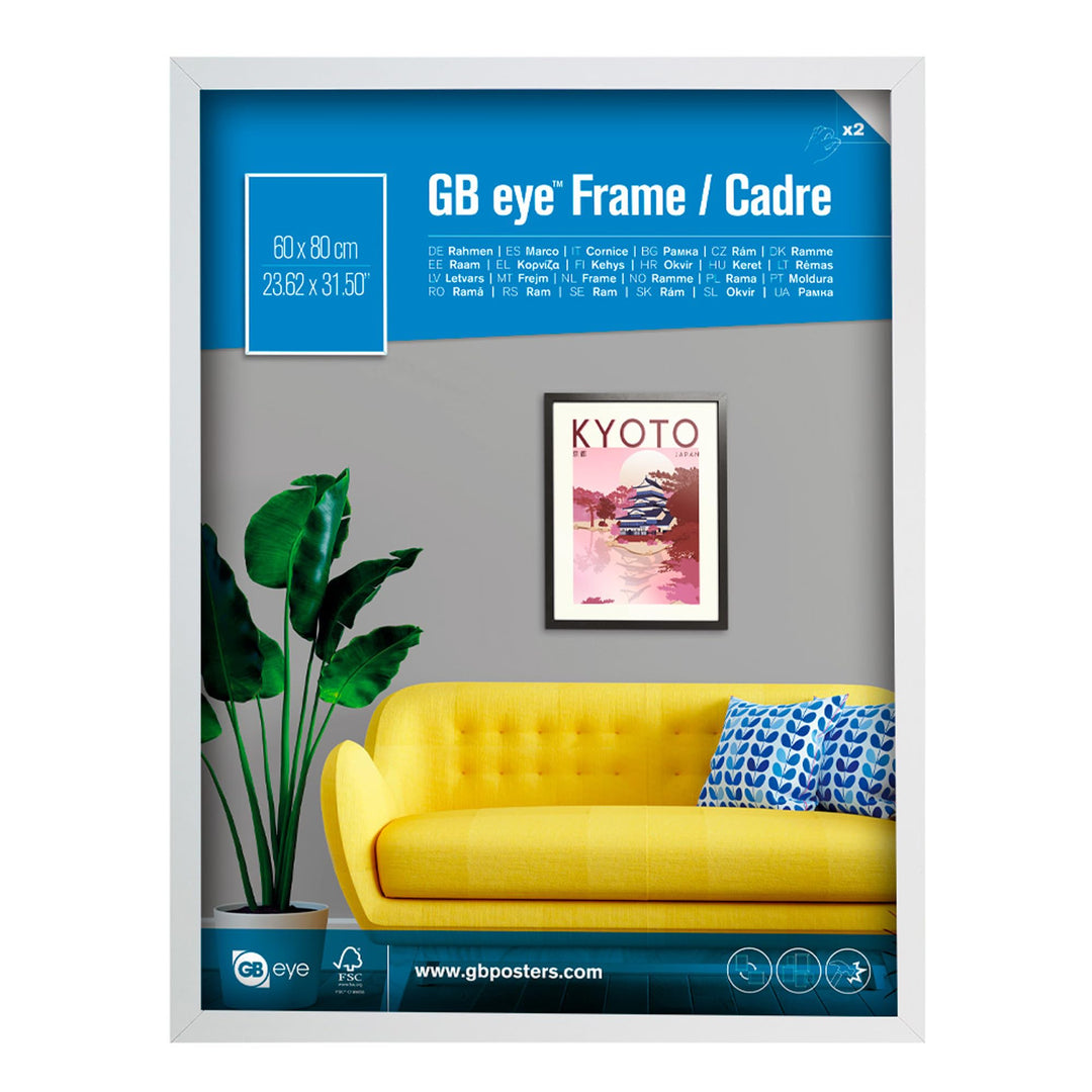 GB eye Frame, Wood, White, 0 cm