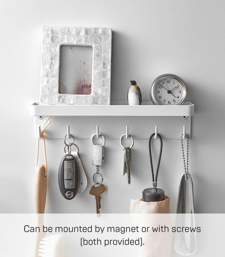 Magnetic key hook with tray - Smart - white Weiss, Weiss