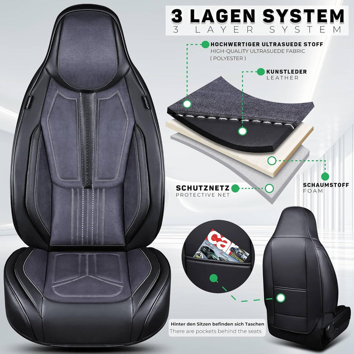 BREMER SITZBEZÜGE Mass Sitzbezüge Schonbezüge für Subaru Outback 3 DS1 Baujahr 2003-2009